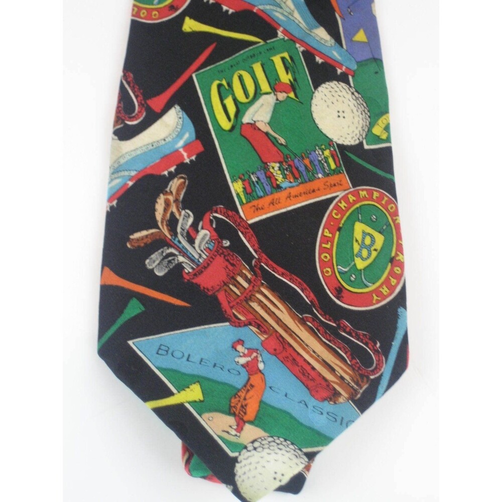 Addiction Golf 100% Silk Design Necktie